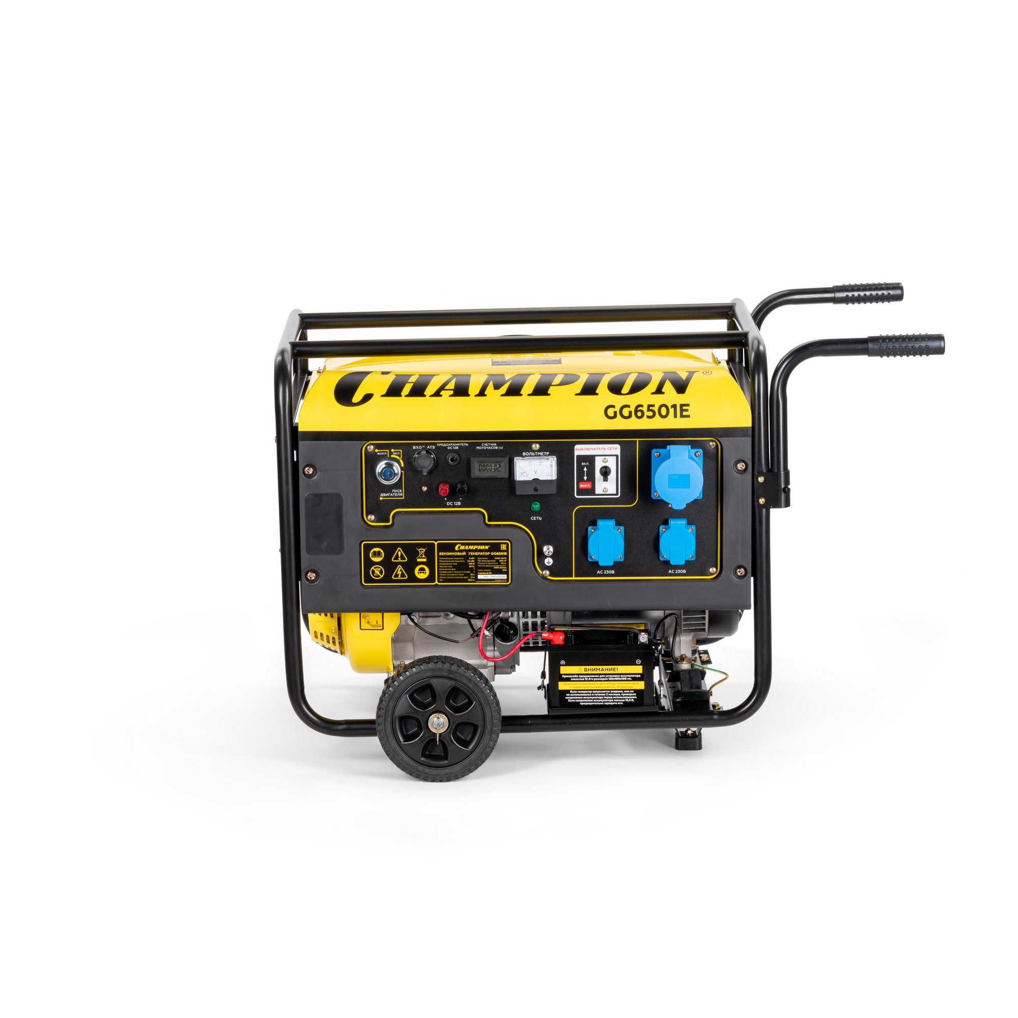 Бензиновый генератор CHAMPION GG6501E+ATS — изображение 3
