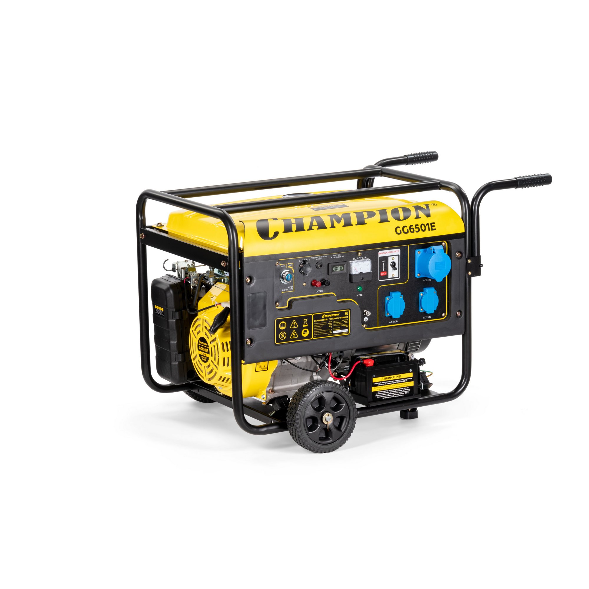 Бензиновый генератор CHAMPION GG6501E+ATS — изображение 4